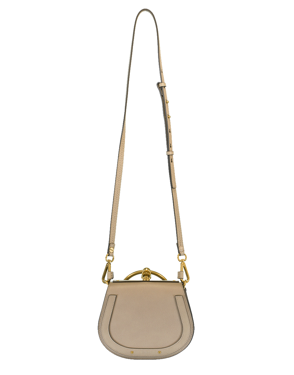 CHLOÉ-Nile Smooth Suede Bag-GREY