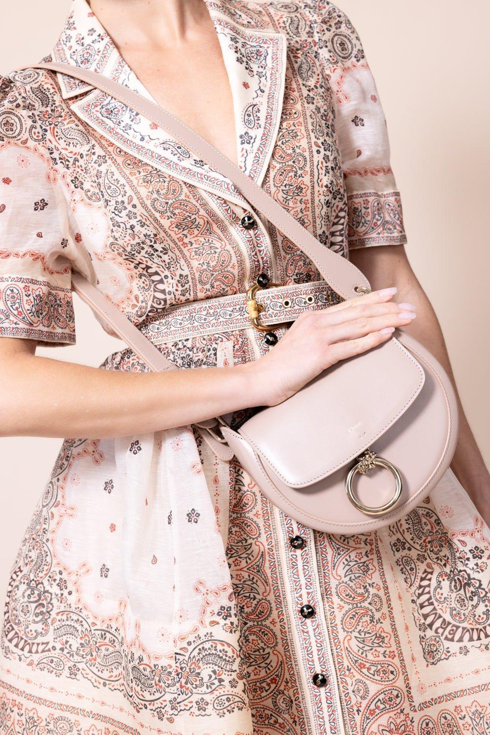CHLOÉ-Arlene Bag - Nomad Beige-NOMDBEIG