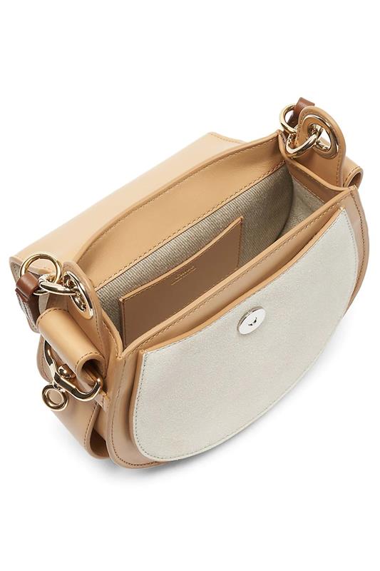 CHLOÉ-Small Tess Saddle Bag-NUDE