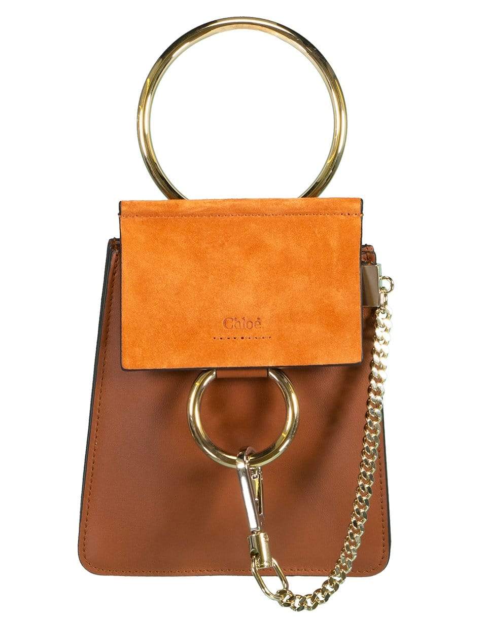 CHLOÉ-Faye Mini Crossbody Bag-TOBACCO