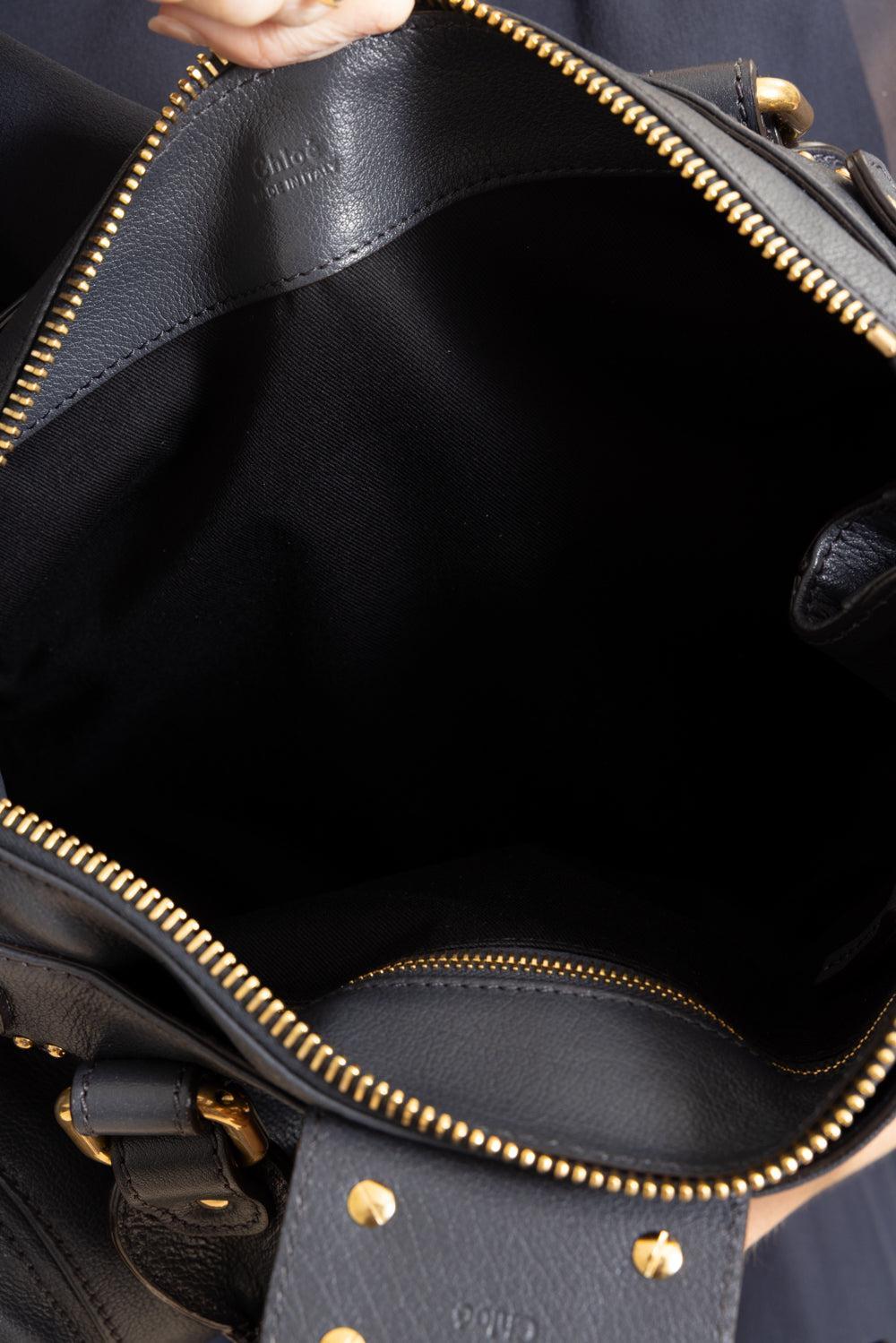 Paddington Bag-BLK NAVY-HANDBAGTOP HANDLE-CHLOÉ