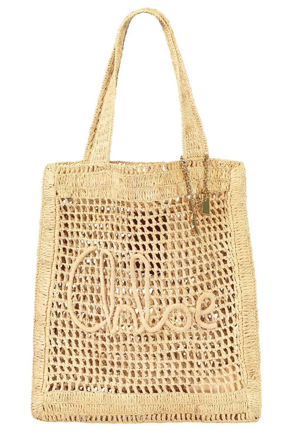 Summer Bandana Tote Bag - Hot Sand-BROWN-HANDBAGTOTES-CHLOÉ