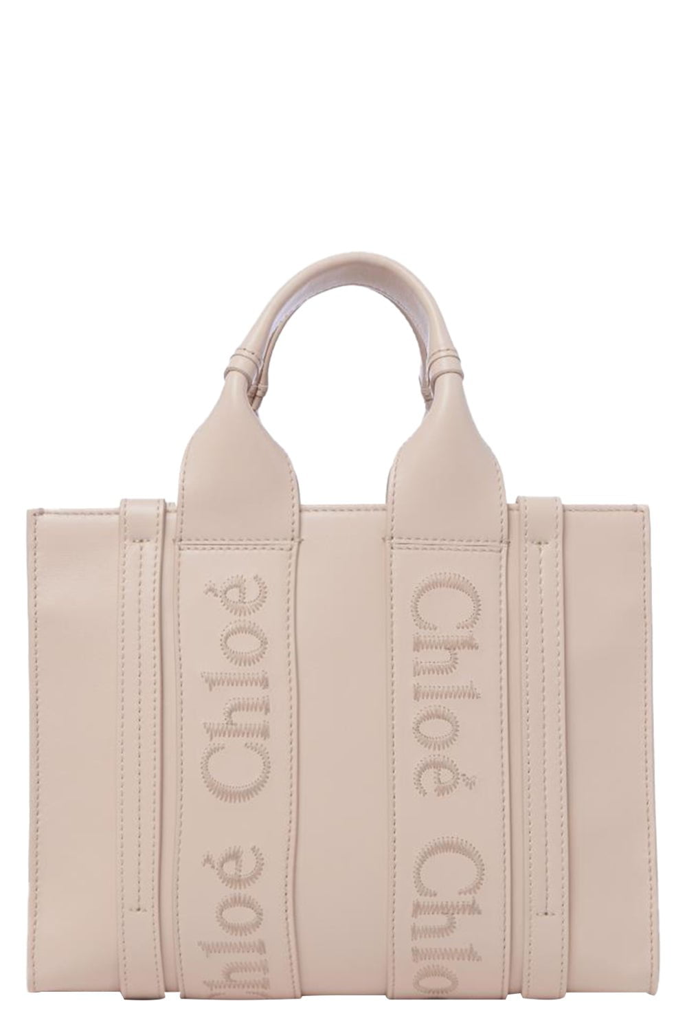 CHLOÉ-Small Woody Tote Bag - Cement Pink-CEMENT PINK