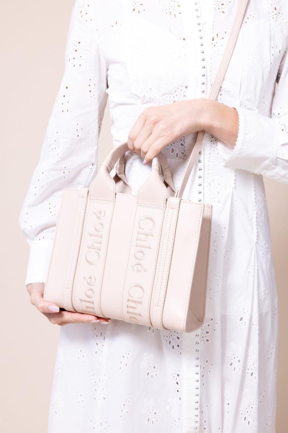 CHLOÉ-Small Woody Tote Bag - Cement Pink-CMNTPNK