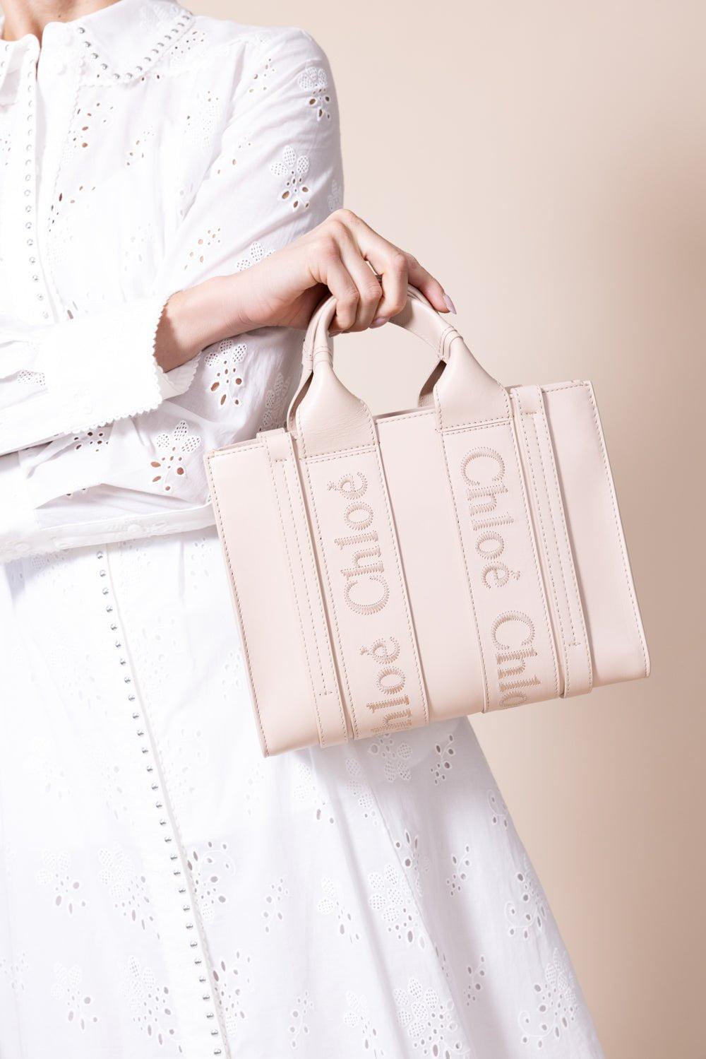 CHLOÉ-Small Woody Tote Bag - Cement Pink-CMNTPNK