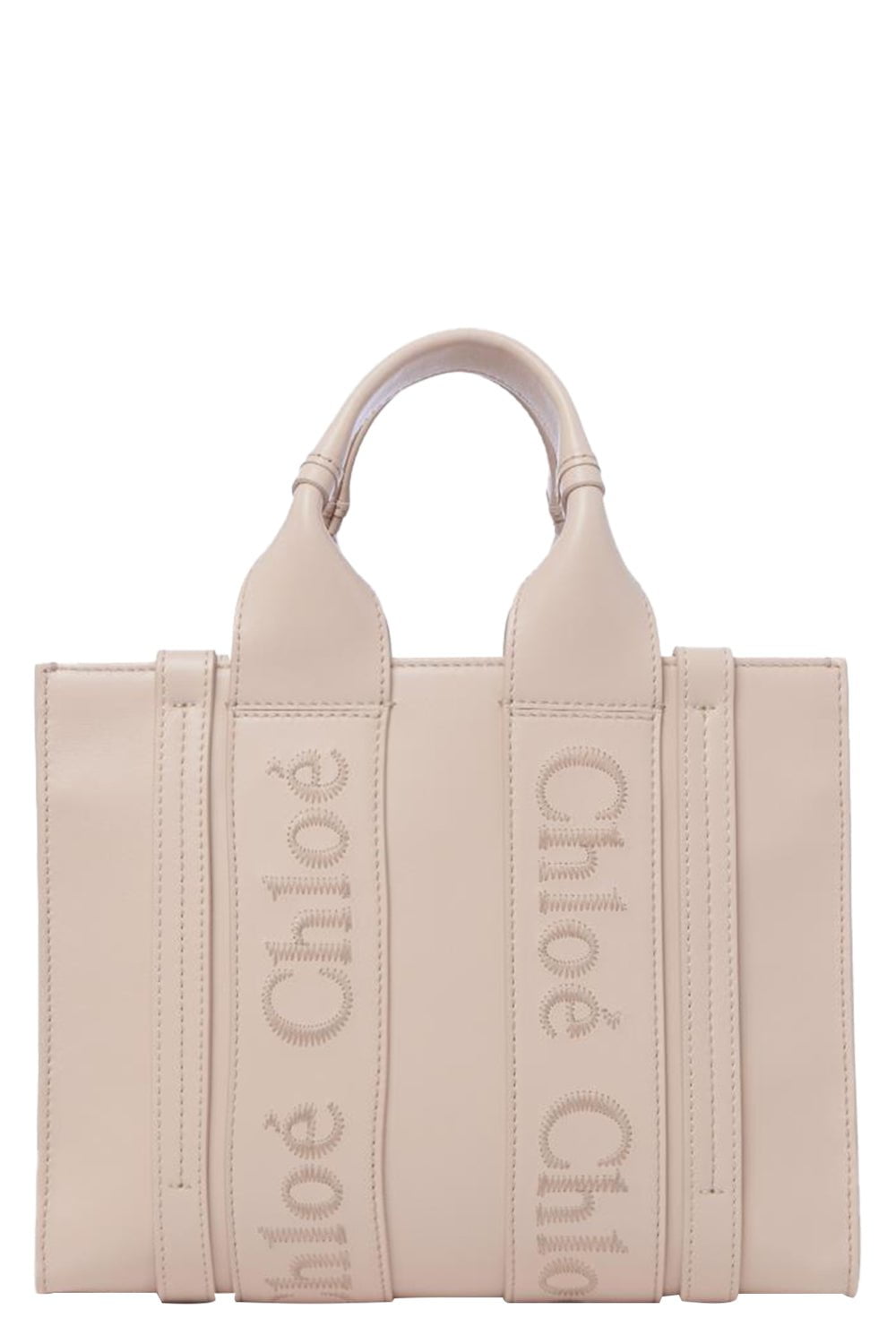CHLOÉ-Small Woody Tote Bag - Cement Pink-CMNTPNK