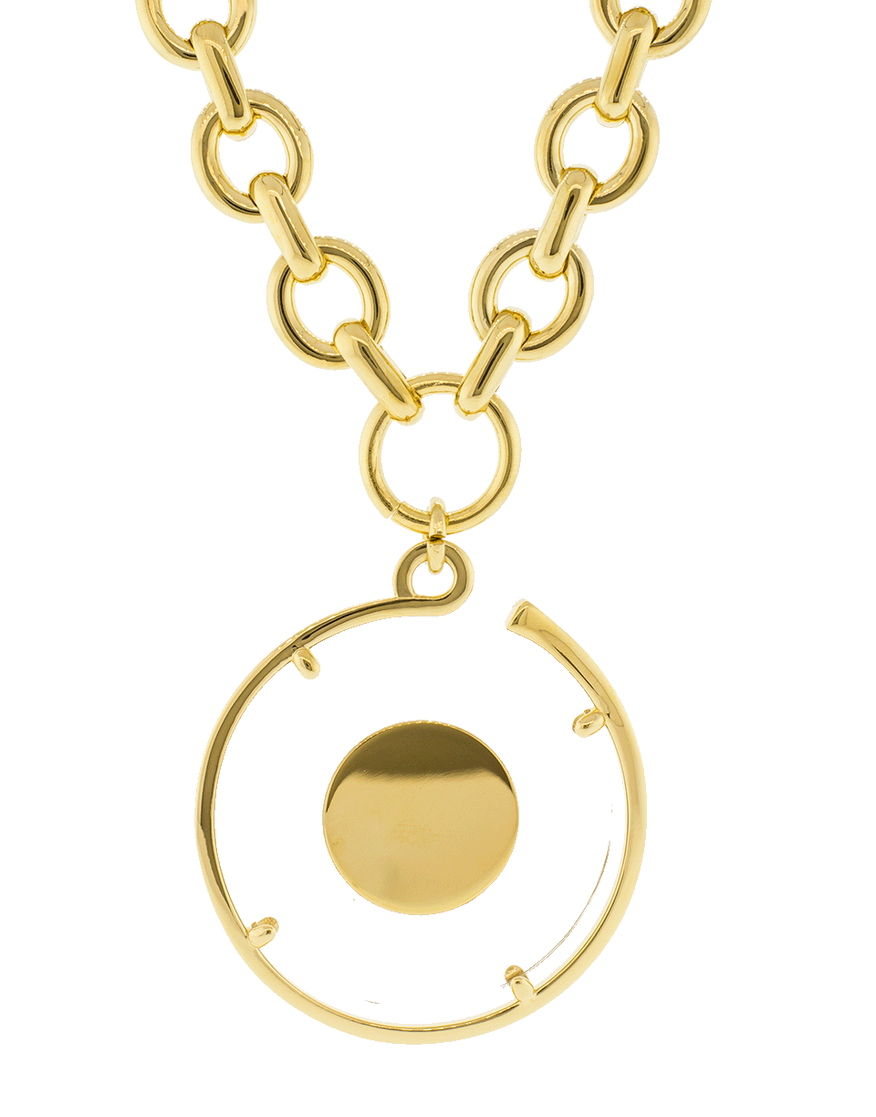 CHLOÉ-Terry Medallion Necklace-GOLD