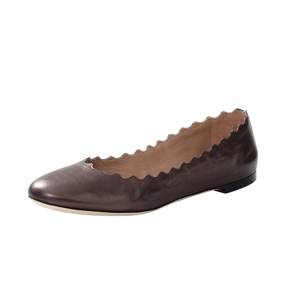 CHLOÉ-Scalloped Flat-