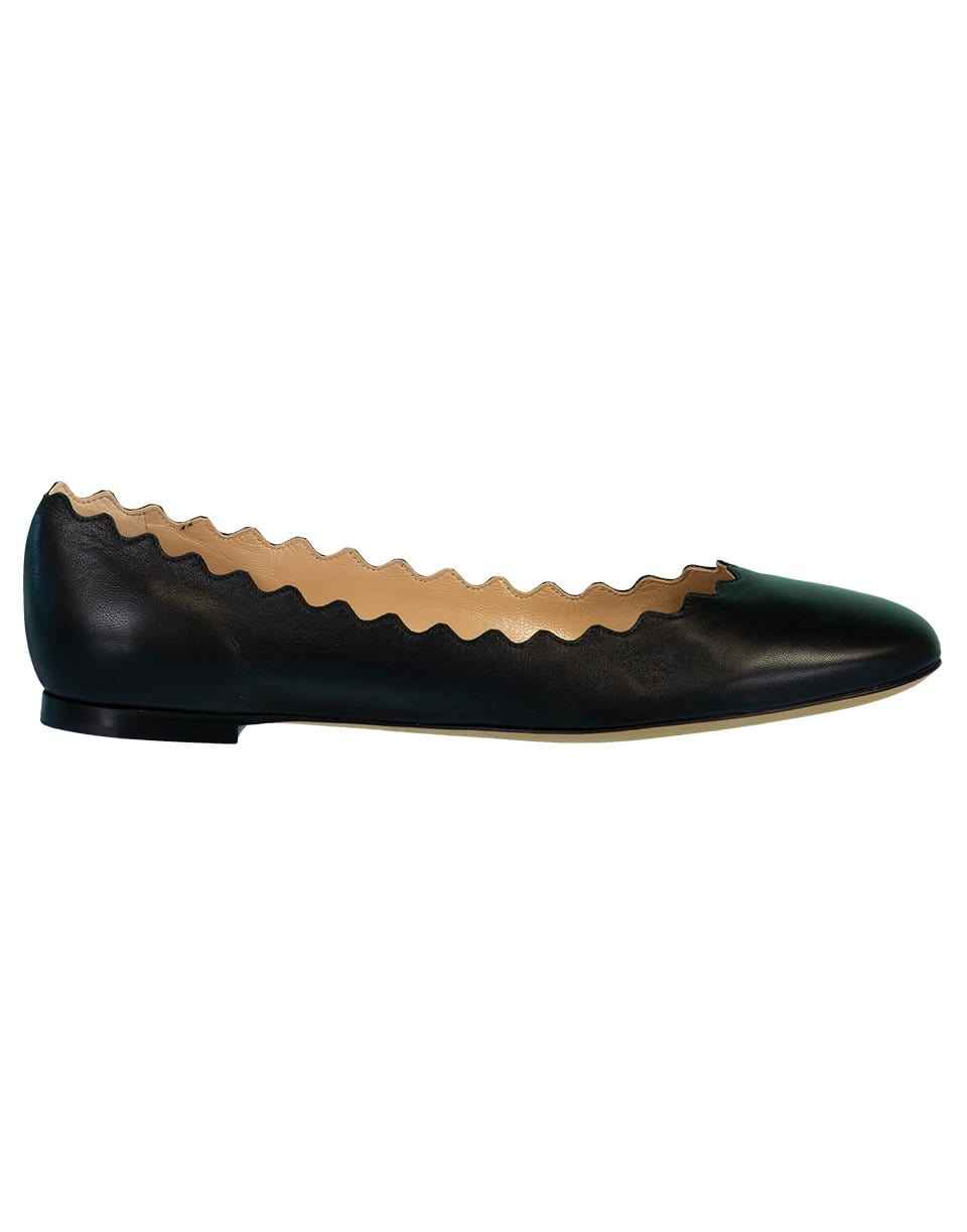 CHLOÉ-Lauren Flat - Black-