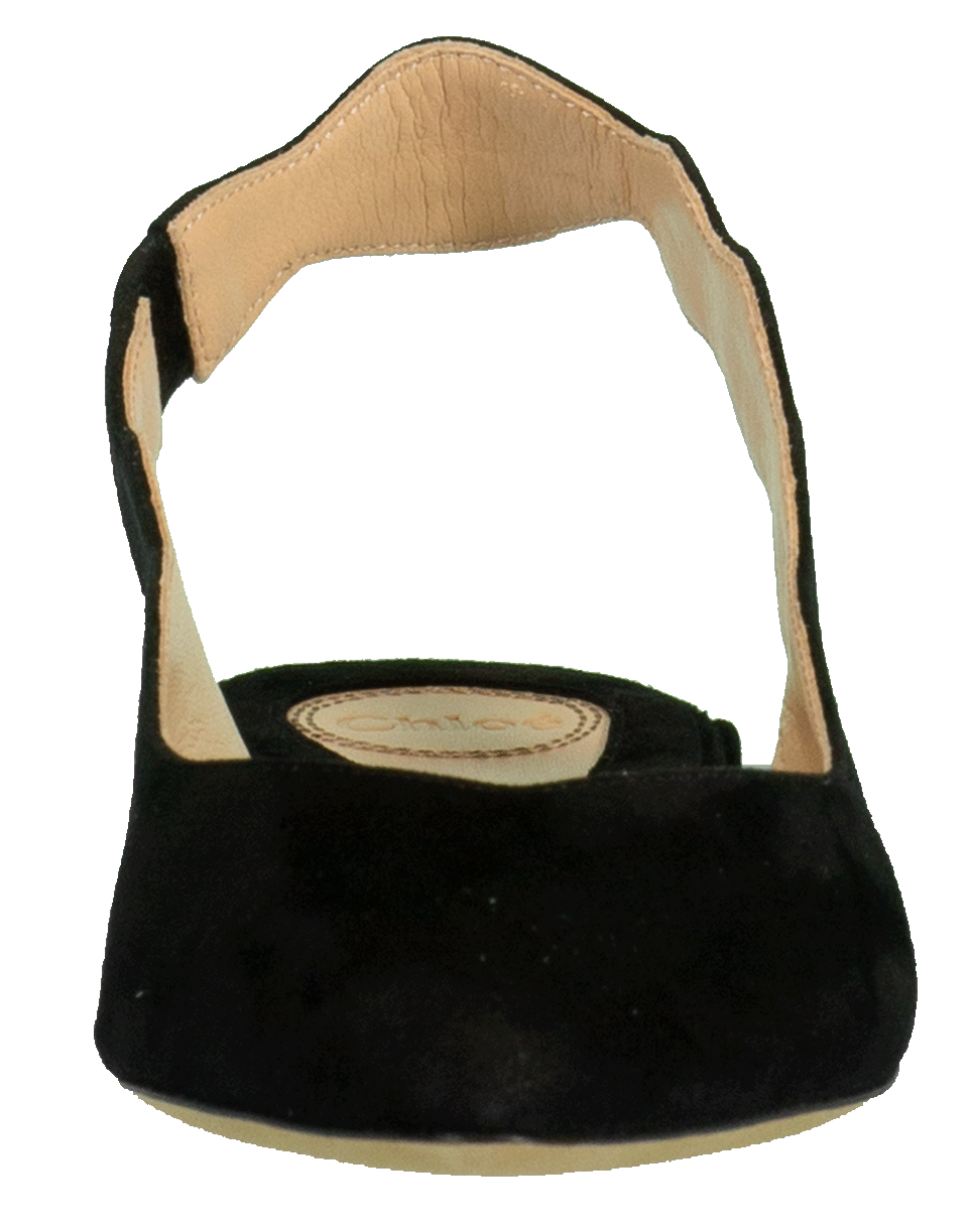 CHLOÉ-Laurena Suede Slingback-