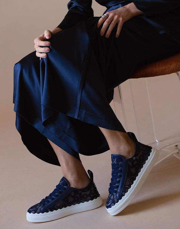CHLOÉ-Lauren Lace Sneaker-
