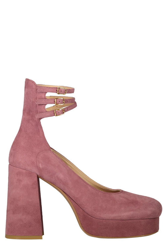 Loti Suede Platform Heel-FDDROSE-37-SHOEPUMP-CHLOÉ