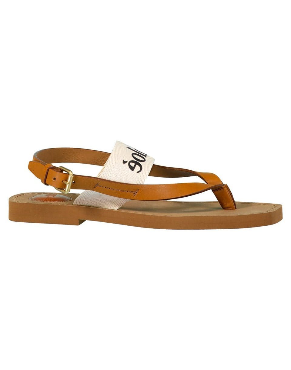 CHLOÉ-Woody Back Strap Flat Sandals-