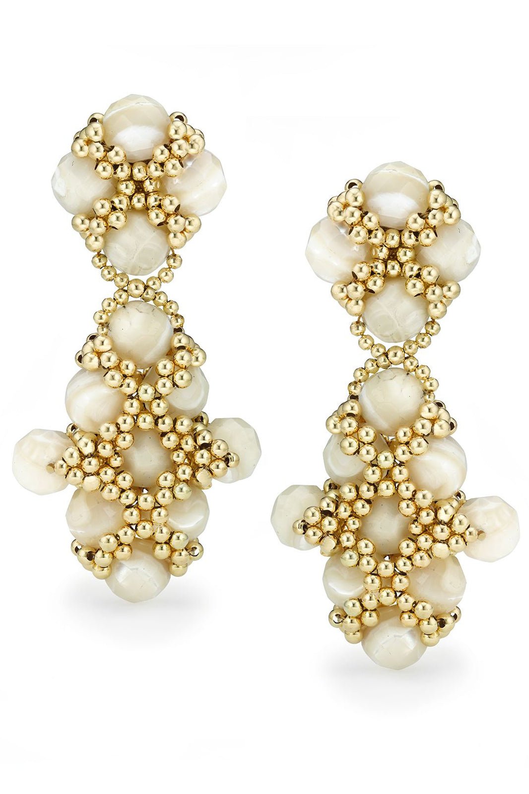 CHRIS DAVIES-Four Winds Ear Pendants-YELLOW GOLD