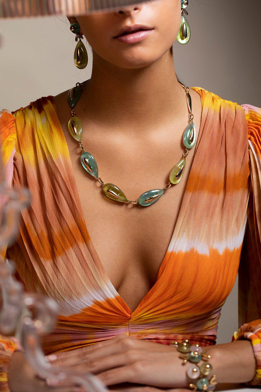 CHRIS DAVIES-Usonian Necklace-YELLOW GOLD