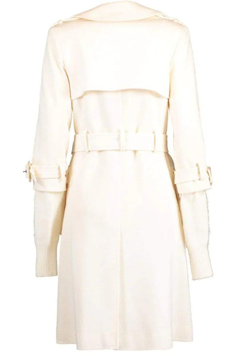 CHRISTIAN DIOR, INC.-Double Face Jersey Trench Coat-WHITE