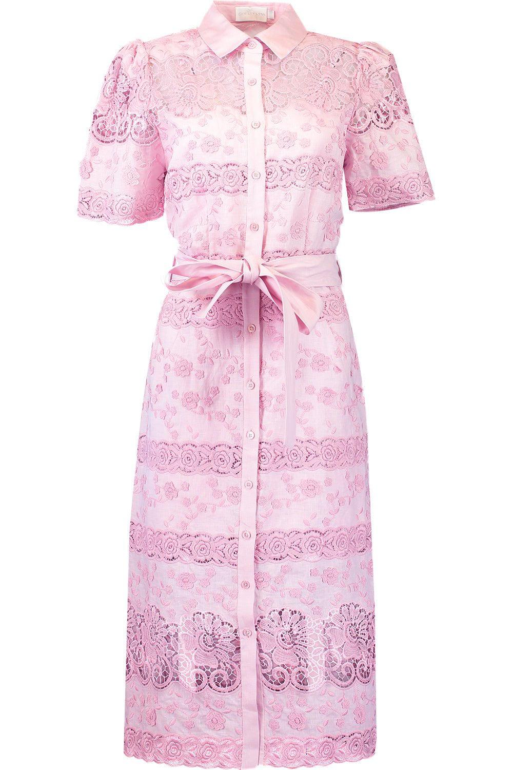 CHRISTY LYNN-Penelope Dress - Blush-