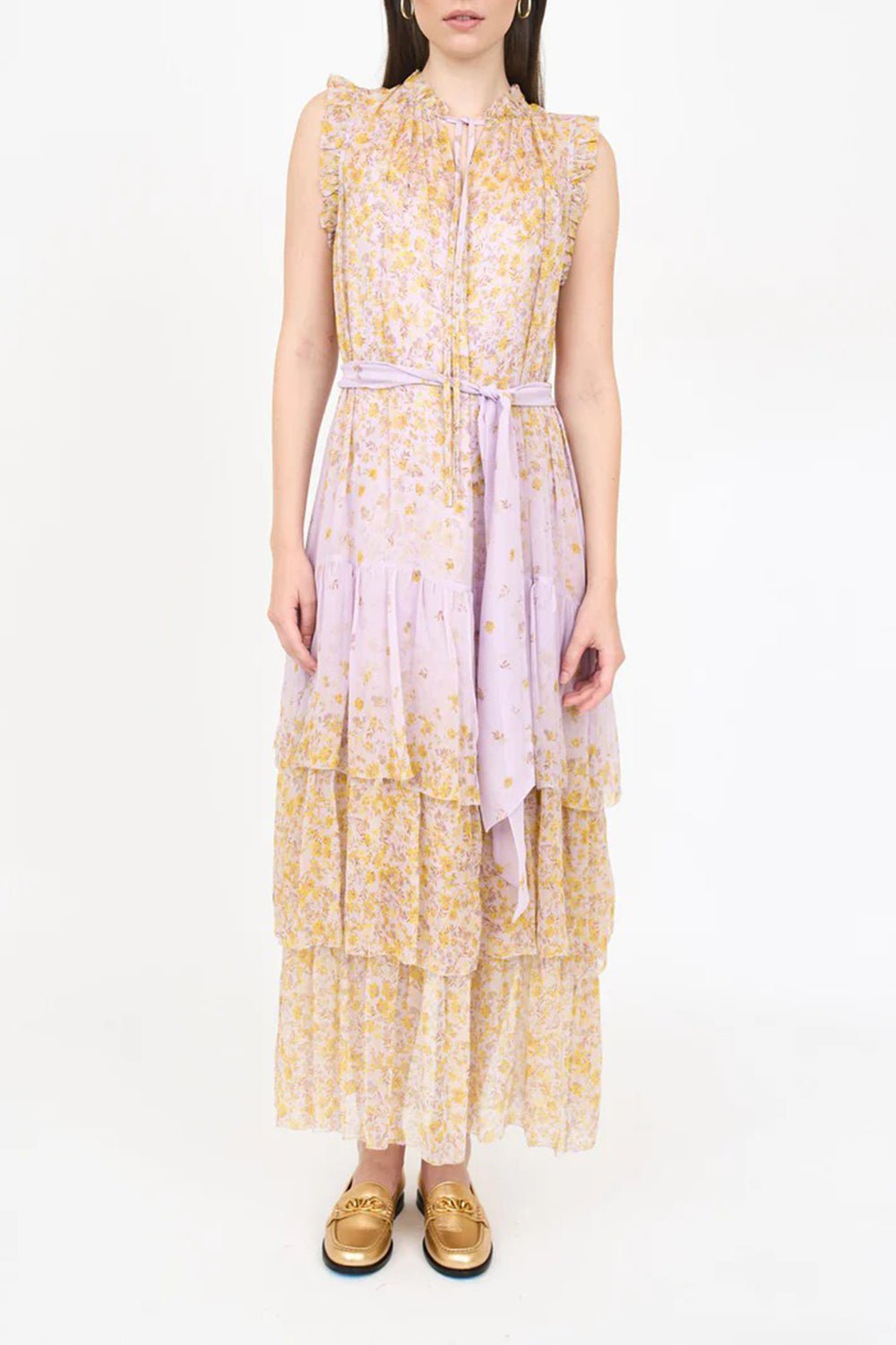 CHRISTY LYNN-Christian Dress - Floral Mauve-FLRLMAUV
