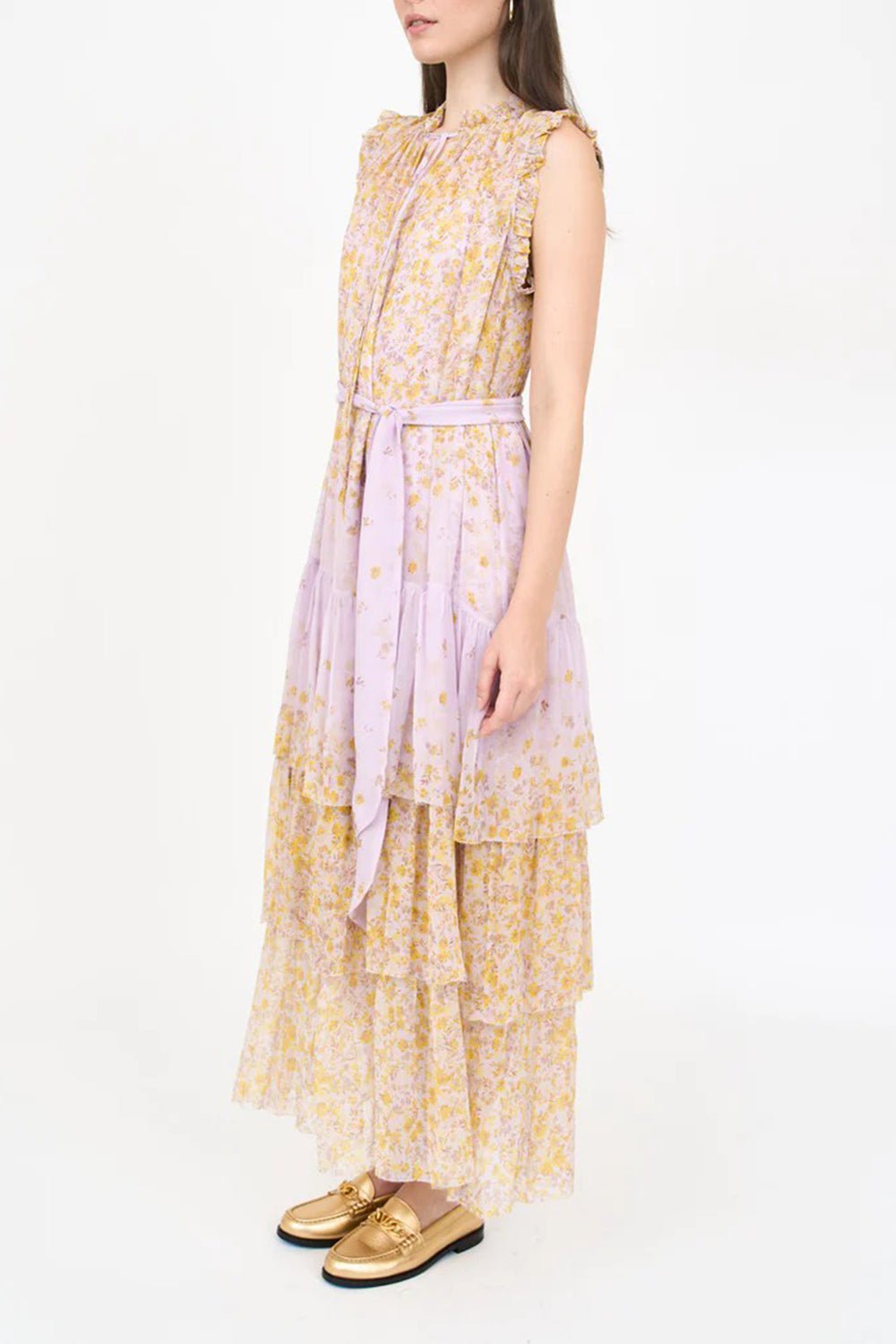 CHRISTY LYNN-Christian Dress - Floral Mauve-FLRLMAUV