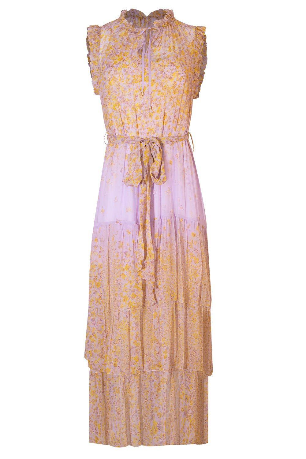 CHRISTY LYNN-Christian Dress - Floral Mauve-FLRLMAUV