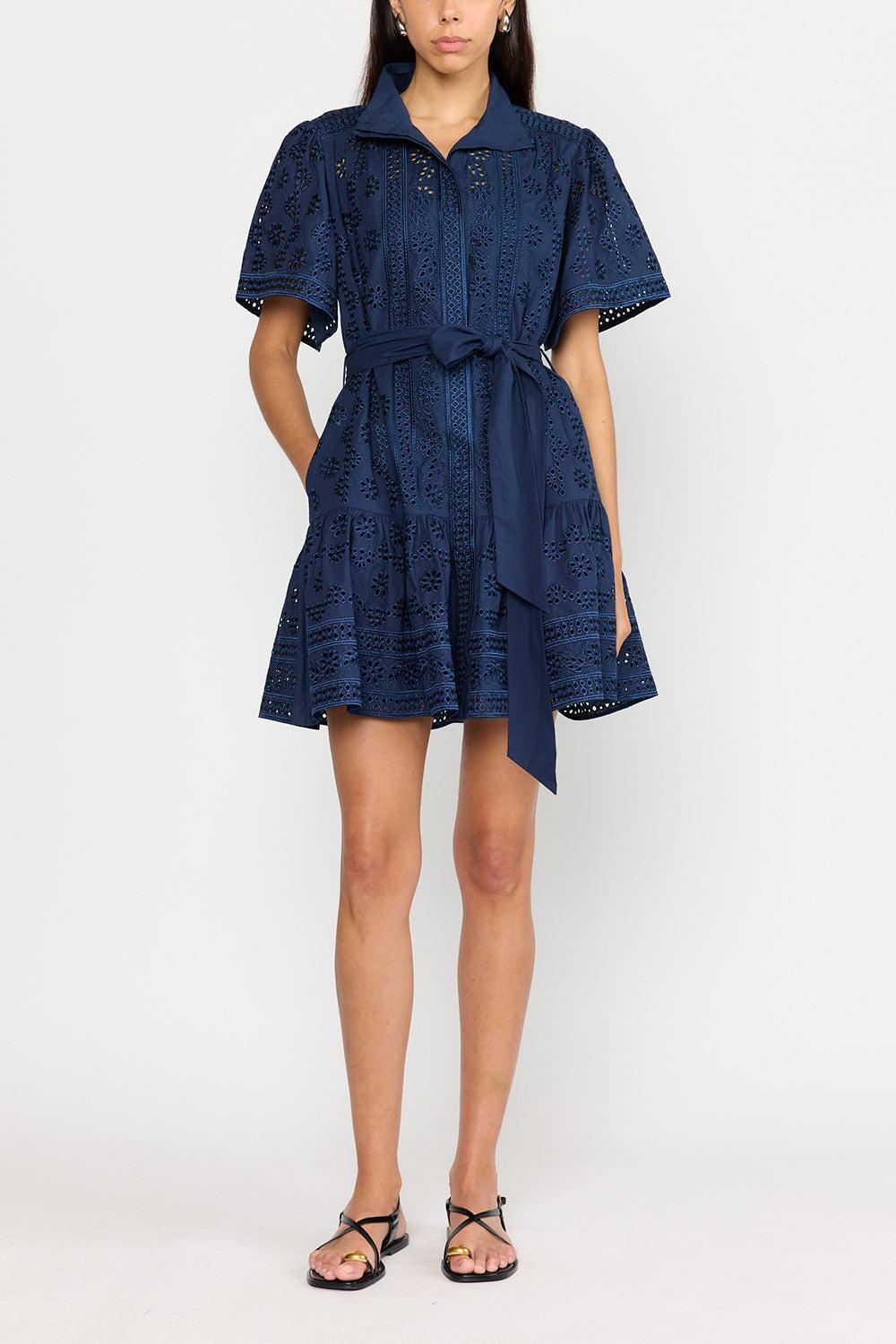 Drew Dress-NAVY-XS-CLOTHINGDRESSCASUAL-CHRISTY LYNN