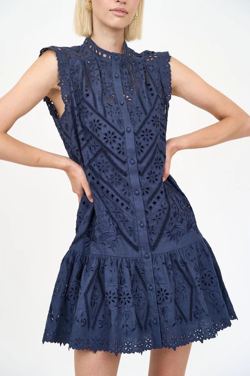 CHRISTY LYNN-Lucie Dress - Navy-