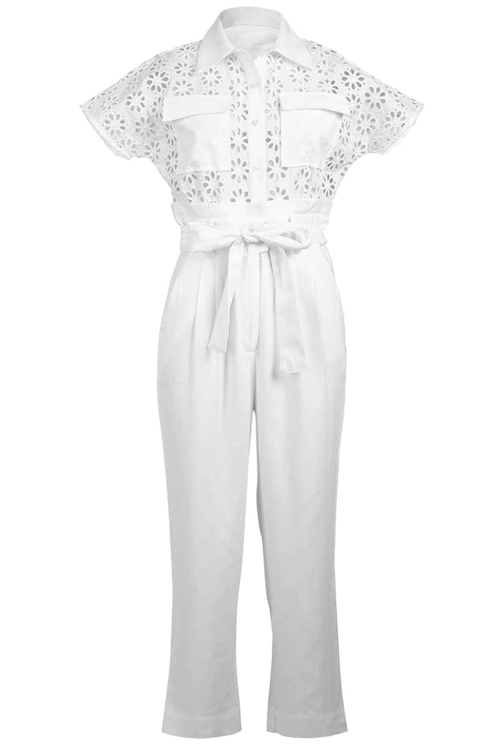 CHRISTY LYNN-Chase Jumpsuit - White-