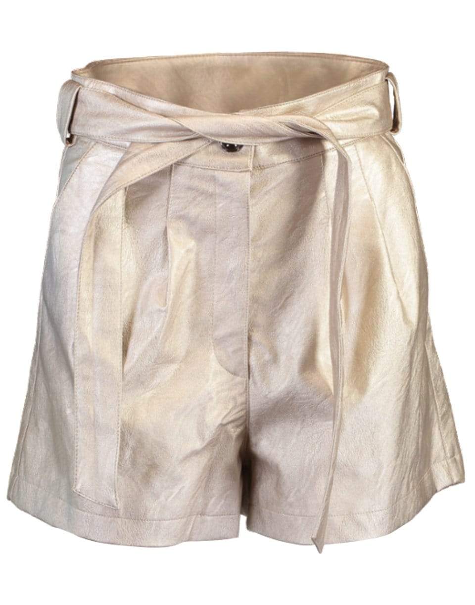 CHRISTY LYNN-Indigo Faux Leather Short-