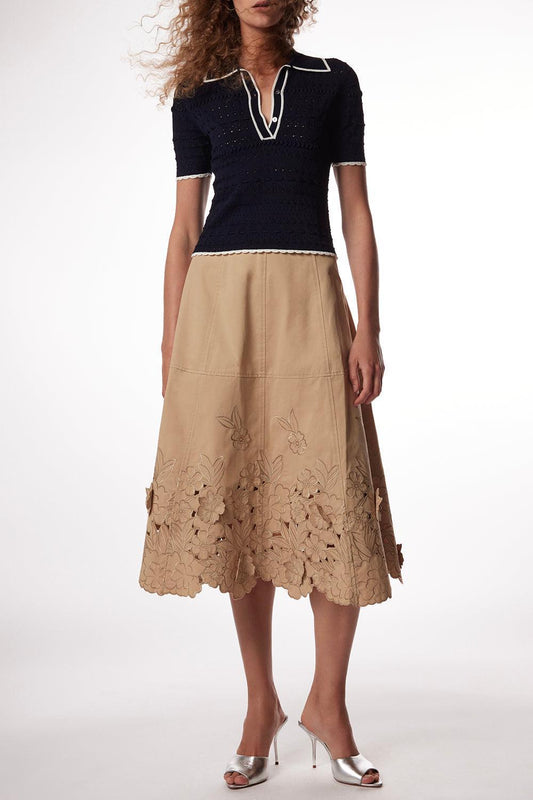 Bobbi Skirt - Khaki-BROWN-0-CLOTHINGSKIRTMIDI-CHRISTY LYNN