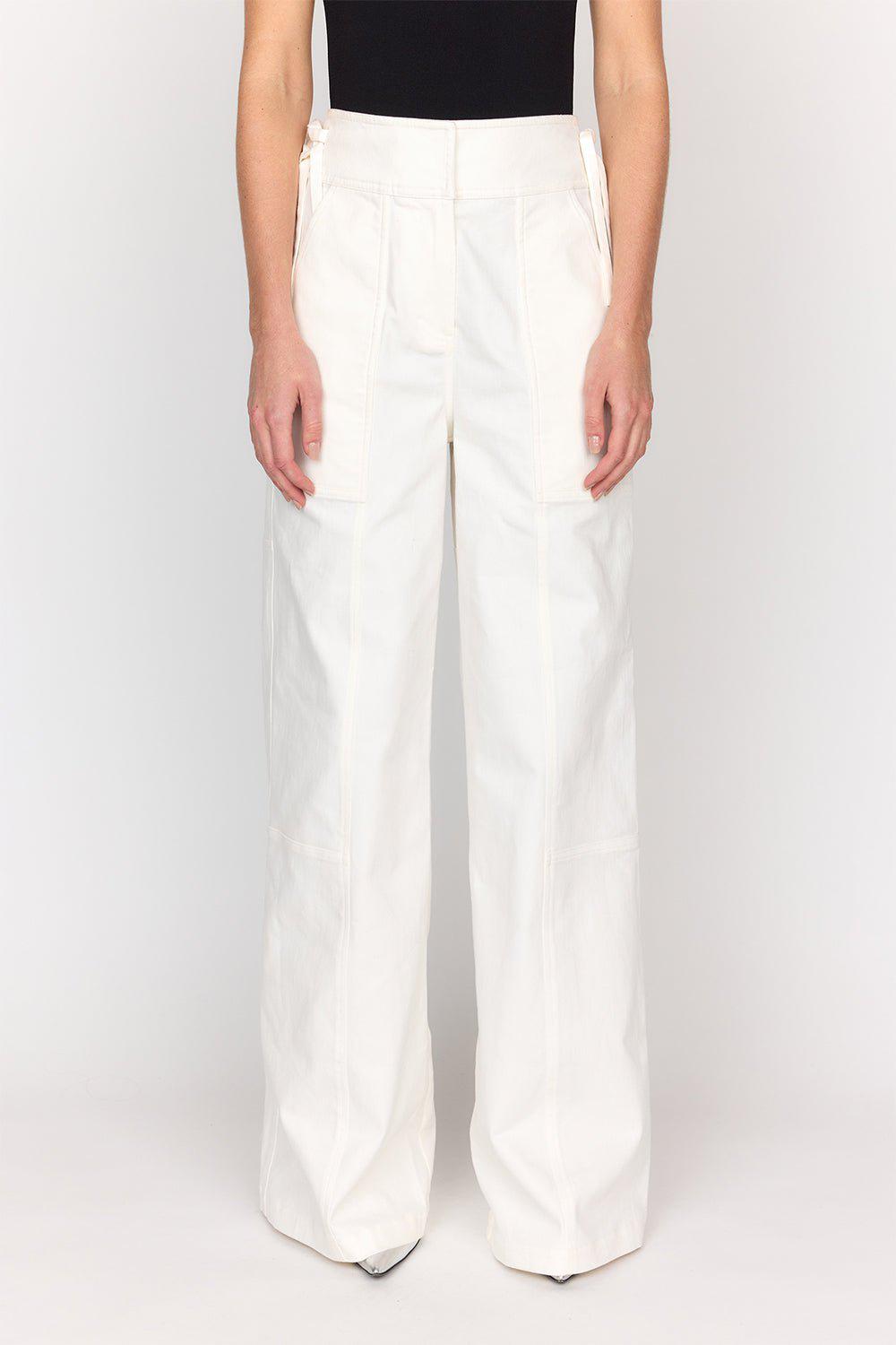 CHRISTY LYNN-ASYPYN PANT - WHITE-
