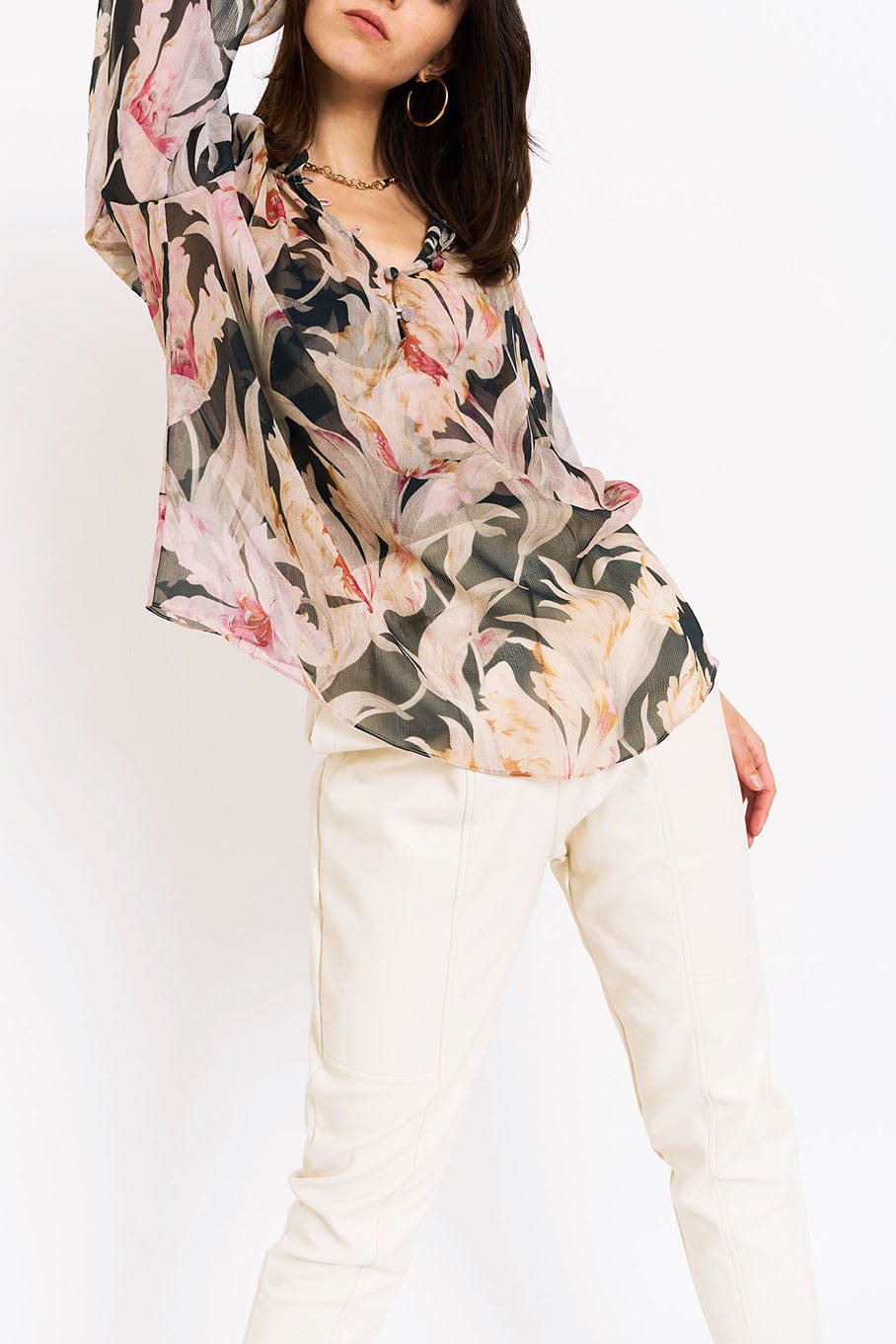 CHRISTY LYNN-Karla Blouse - Dark Lily-