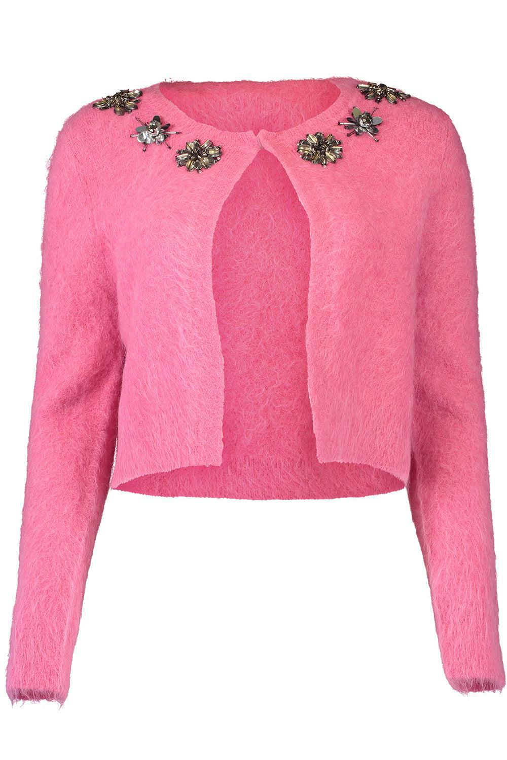 Mariana Cardigan - Pink-PINK-XS-CLOTHINGTOPCARDIGAN-CHRISTY LYNN