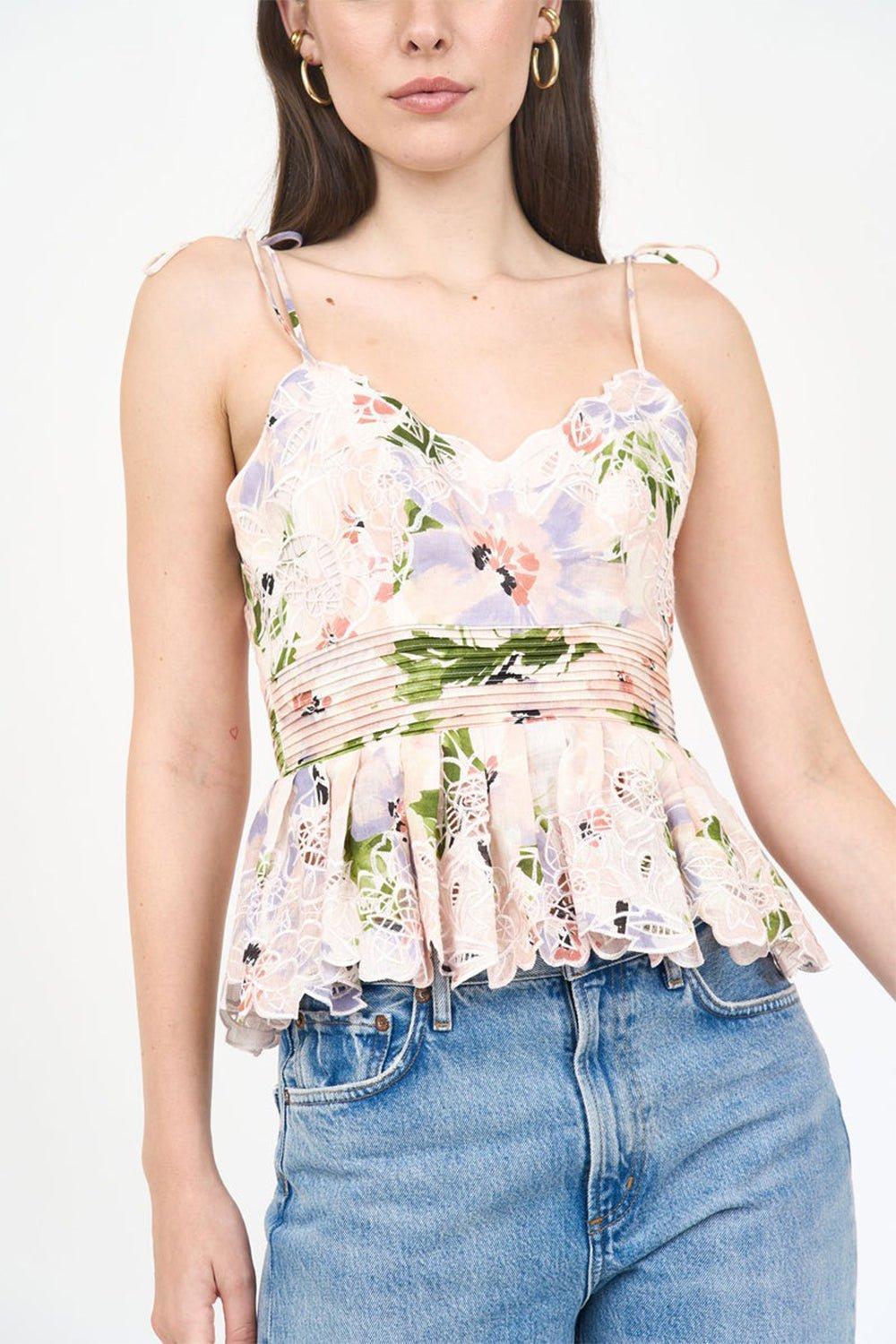 CHRISTY LYNN-Ashton Top - Lilac Floral-LILACFLR