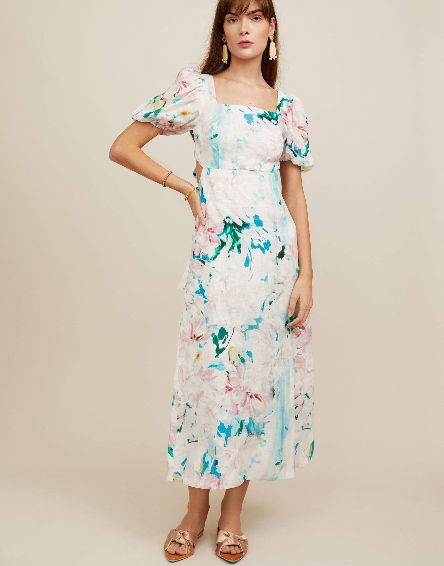 CHRISTY LYNN-Jacqueline Dress - Watercolor Floral-