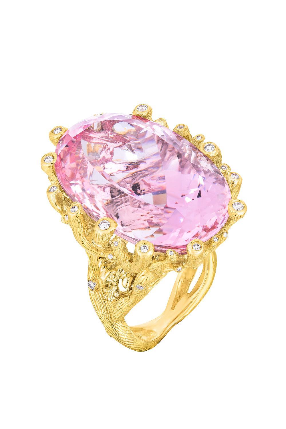 Morgnite Diamond Ring-YELLOW GOLD-5.75-JEWELRYFINE JEWELRING-CICADA