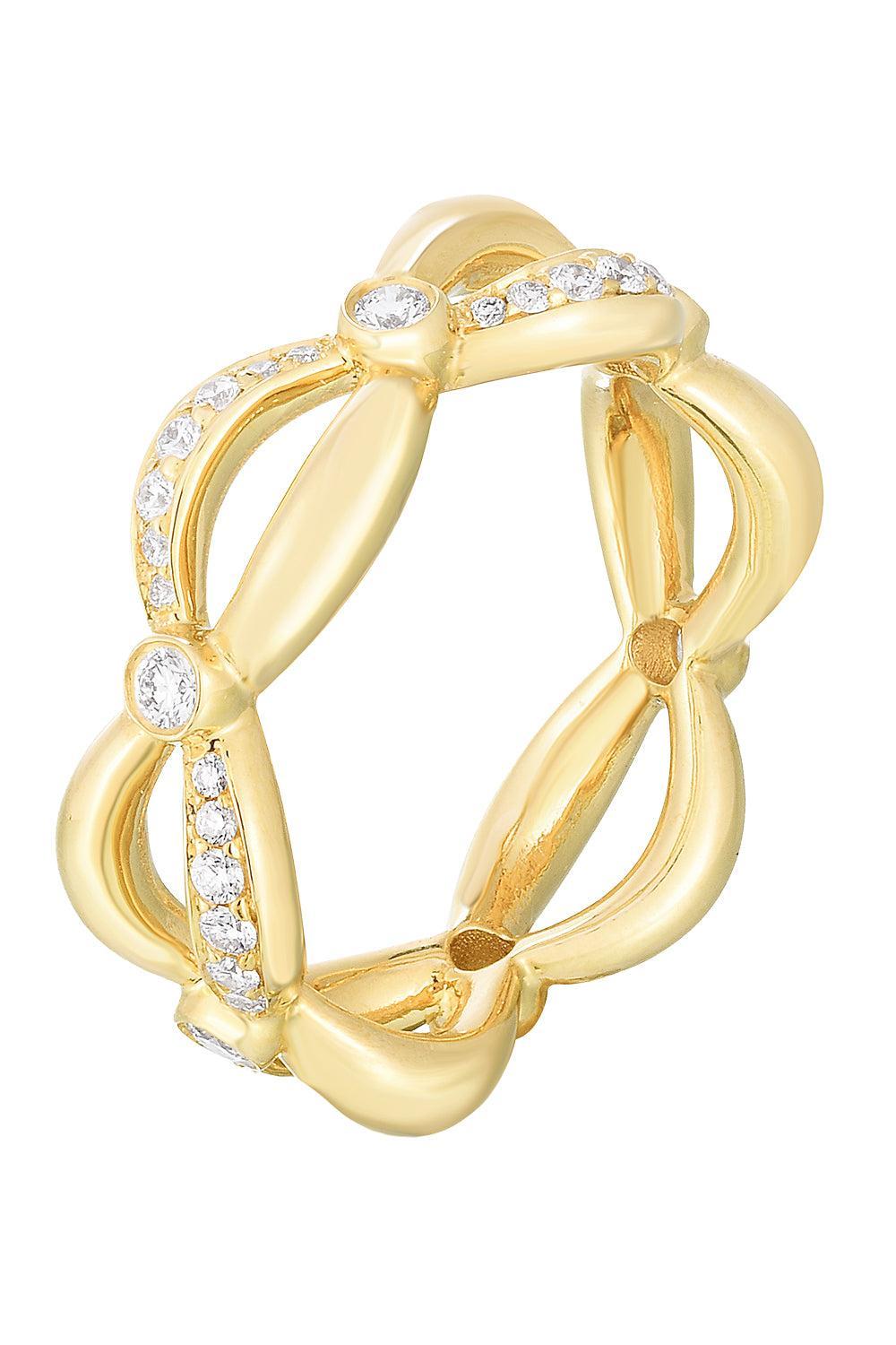 Diamond Ribbon Band Ring-YELLOW GOLD-7-JEWELRYFINE JEWELRING-CICADA