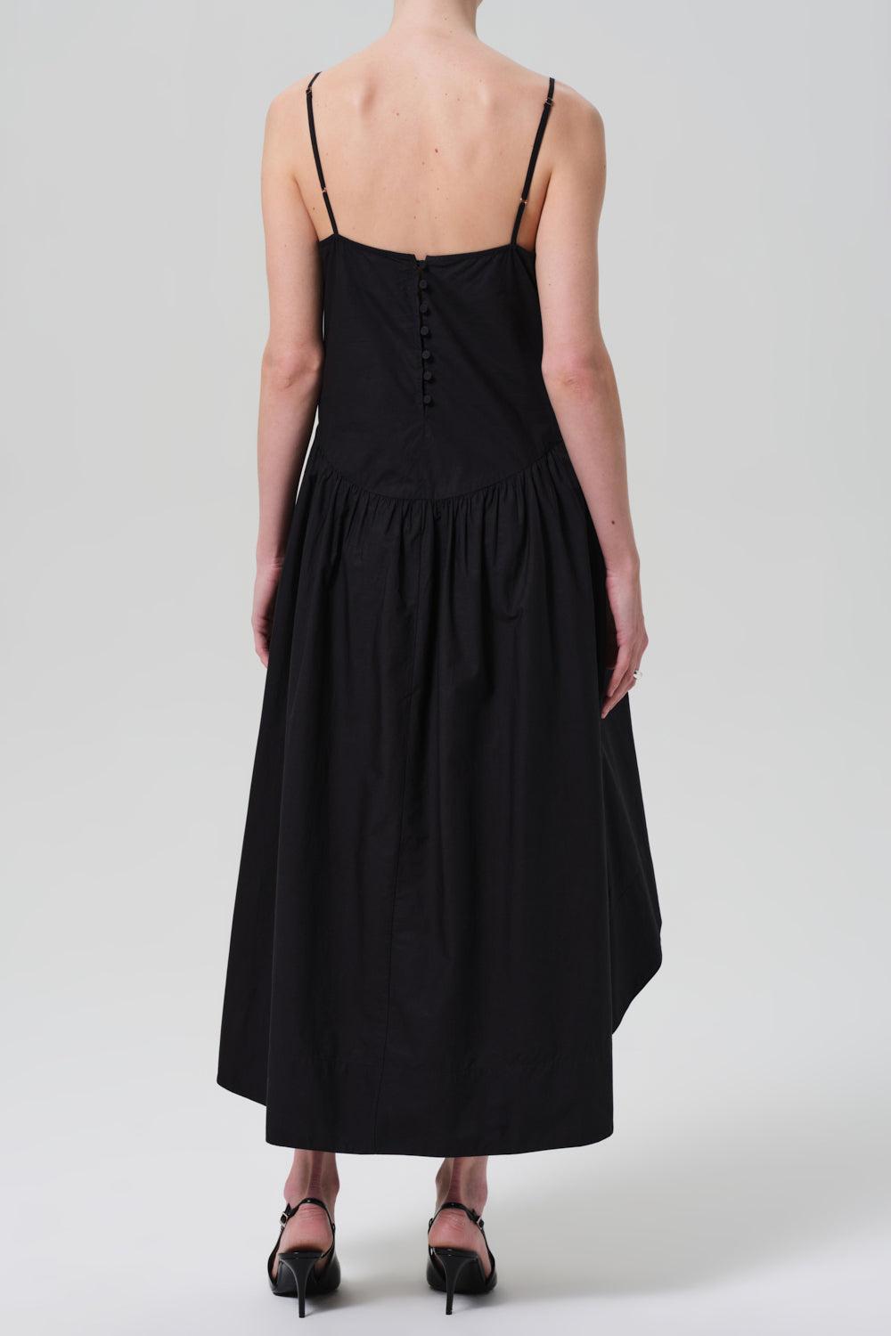 Ari Midi Dress-WASHDBLK-XS-CLOTHINGDRESSCASUAL-CITIZENS of HUMANITY