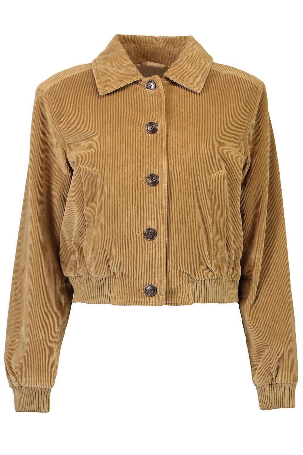 Lola Eve Bomber Jacket-AMBER-XS-CLOTHINGJACKETCASUAL-CITIZENS of HUMANITY