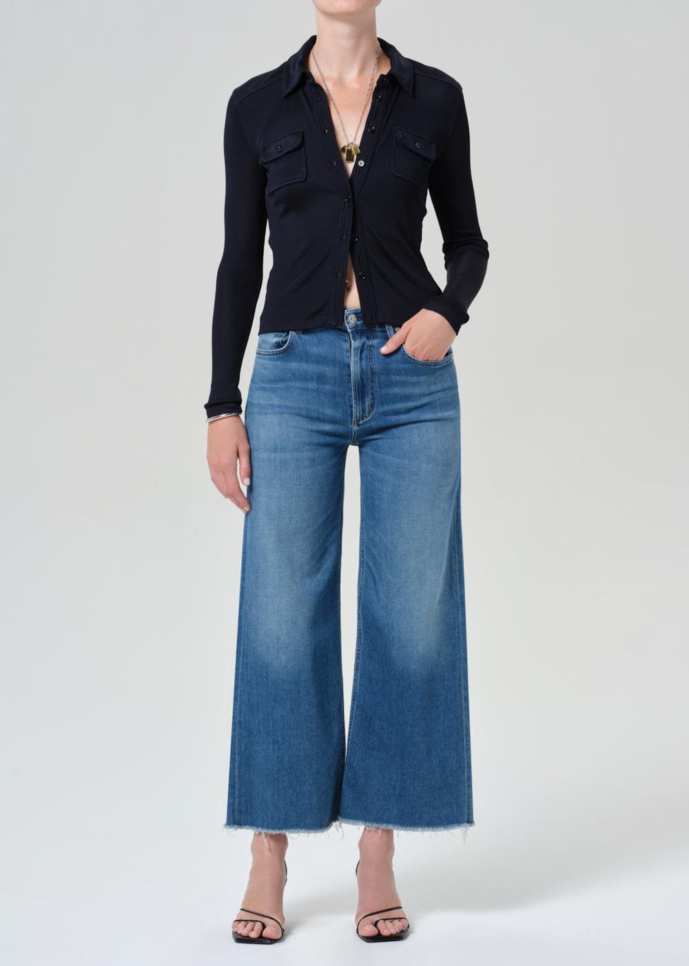 Lyra Crop Pant - Verve-BLUE-26-CLOTHINGPANTCROPPED-CITIZENS of HUMANITY