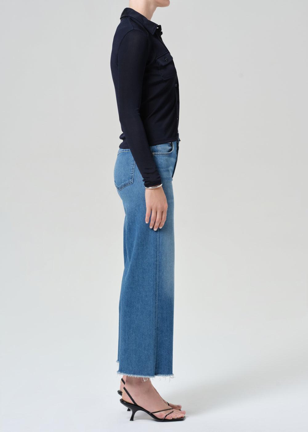 Lyra Crop Pant - Verve-BLUE-26-CLOTHINGPANTCROPPED-CITIZENS of HUMANITY