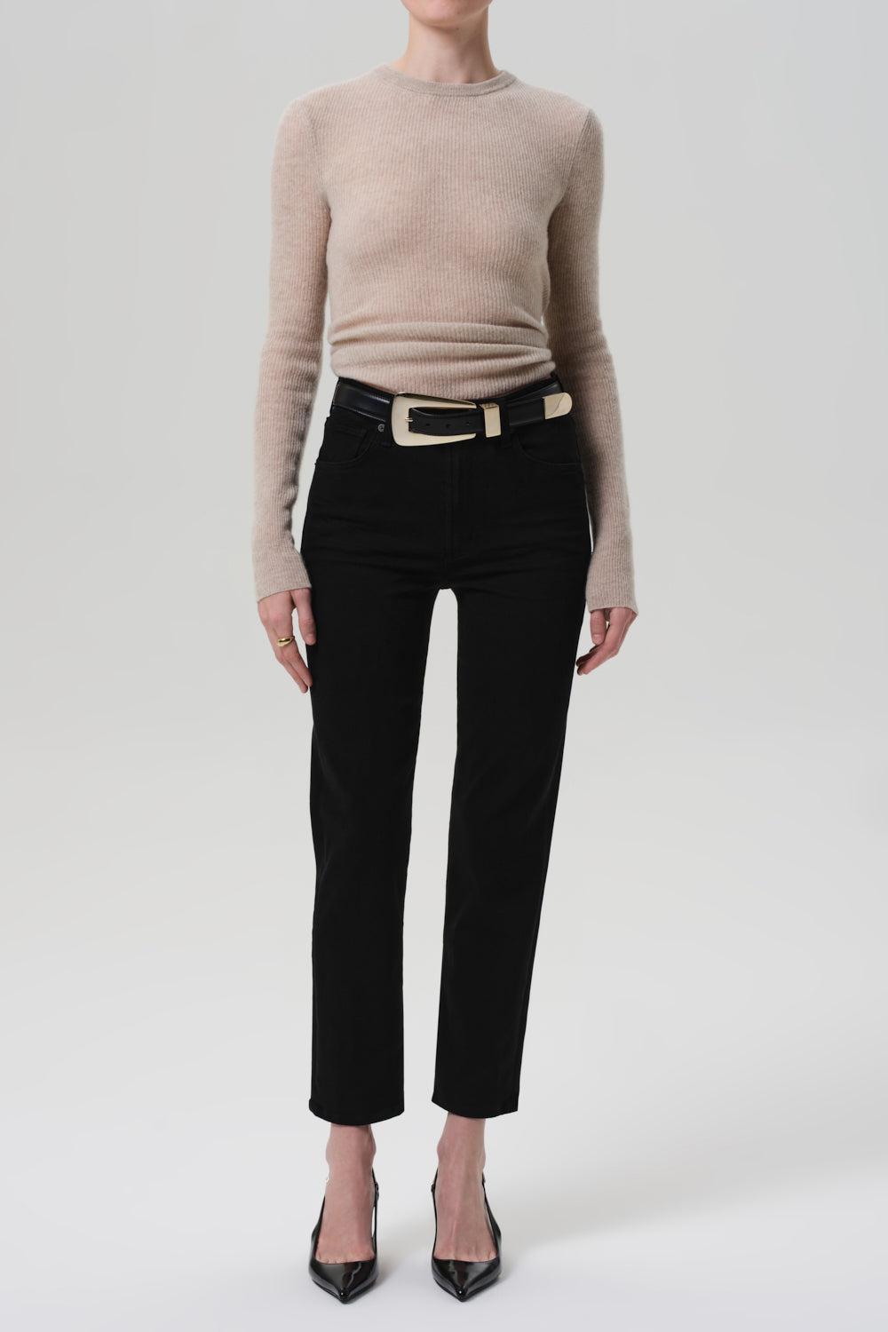 Caia Straight Pant-PLUSHBLK-26-CLOTHINGPANTDENIM-CITIZENS of HUMANITY