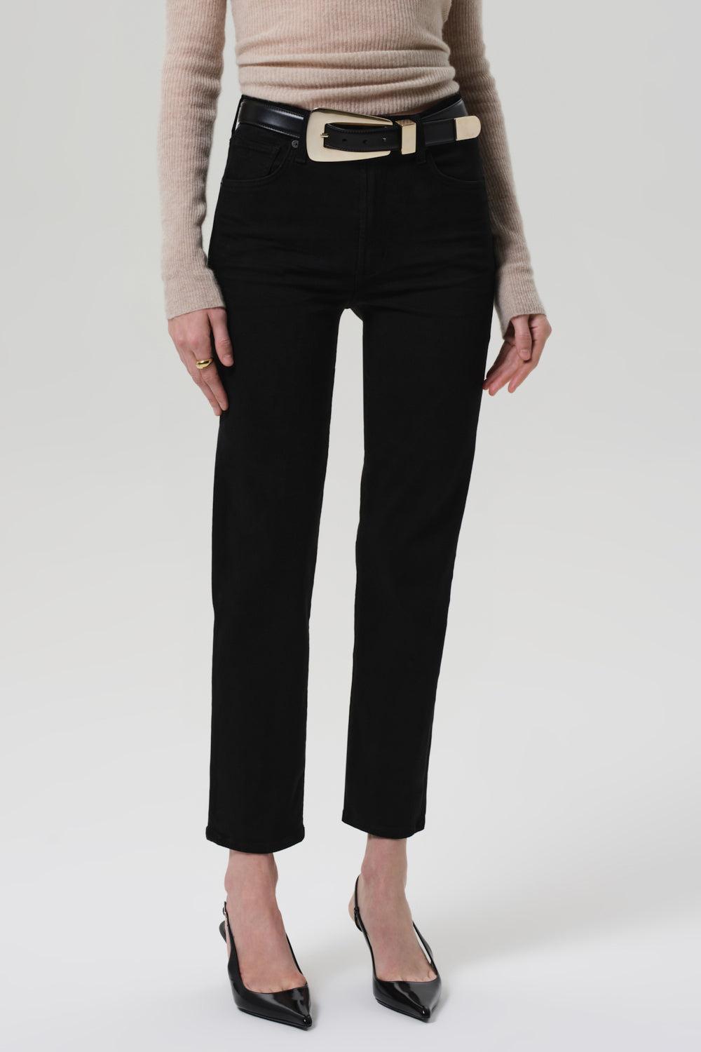 Caia Straight Pant-PLUSHBLK-26-CLOTHINGPANTDENIM-CITIZENS of HUMANITY