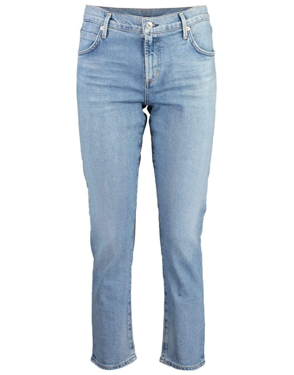 CITIZENS of HUMANITY-Refresh Elsa Mid-Rise Slim Fit Cropped Denim-