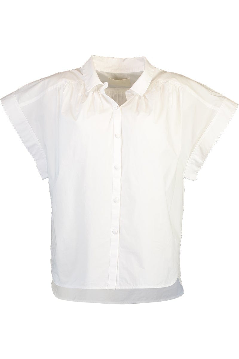 CITIZENS of HUMANITY-Penny Short Sleeve Blouse - White-