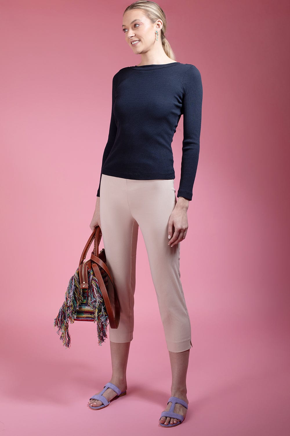 CITIZENS of HUMANITY-Follie Long Sleeve Top - Navy-