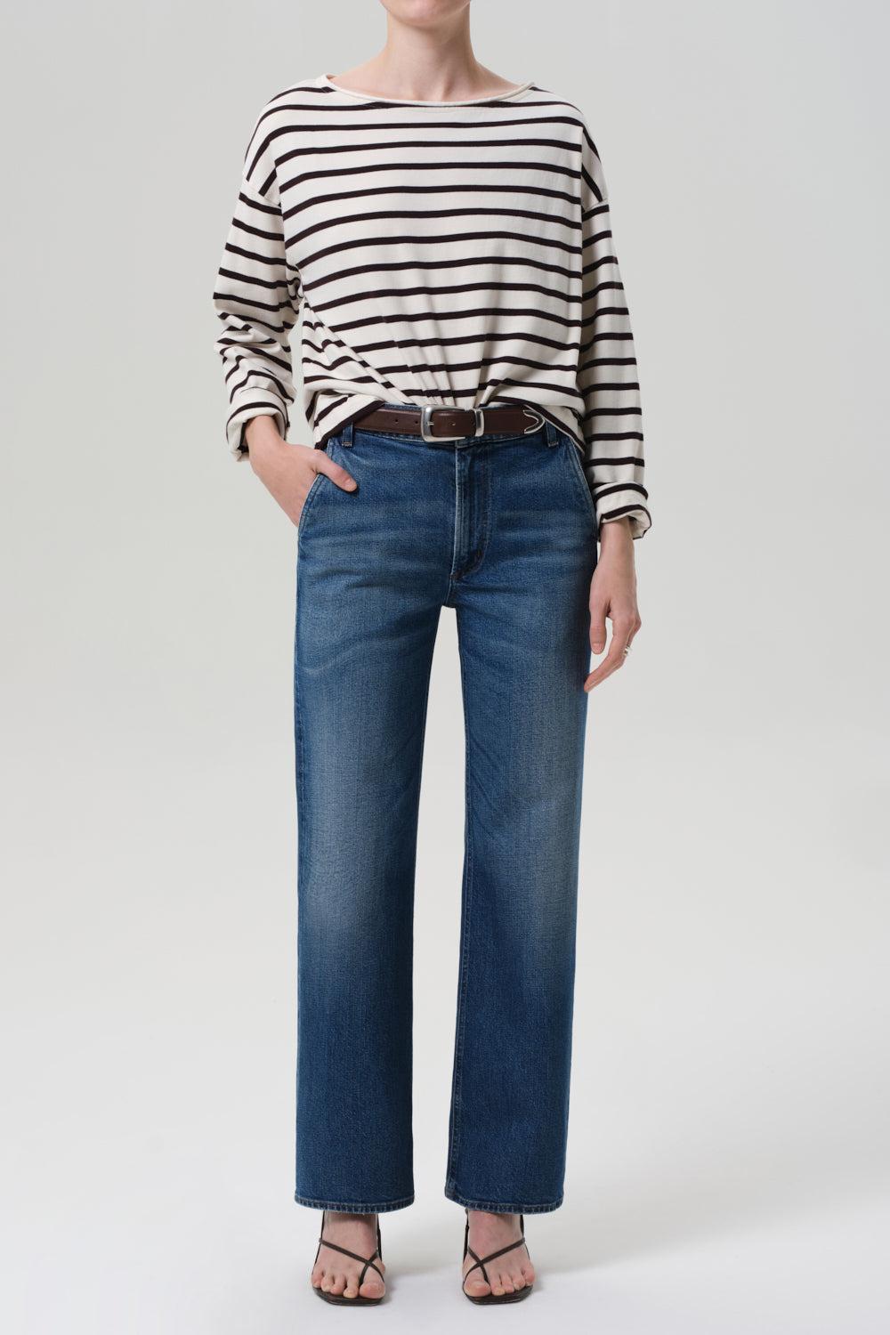 Boat Neck Long Sleeve Top-OFFWHCHO-XS-CLOTHINGTOPKNITS-CITIZENS of HUMANITY