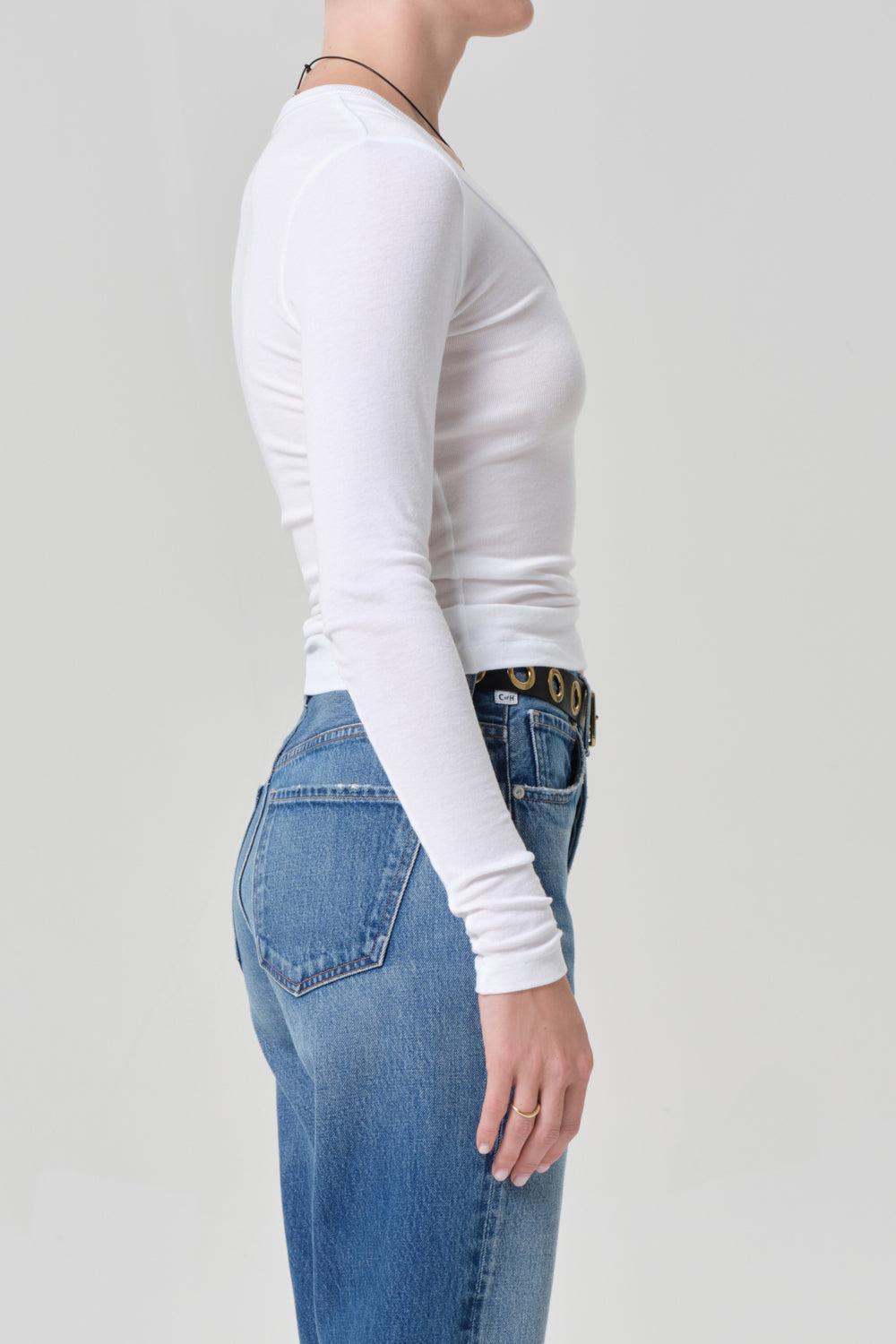 Mara Tee-WHITE-XS-CLOTHINGTOPKNITS-CITIZENS of HUMANITY