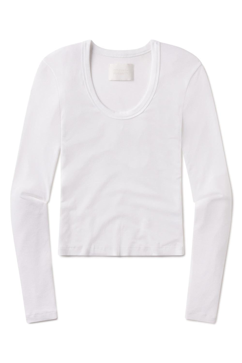 Mara Tee-WHITE-XS-CLOTHINGTOPKNITS-CITIZENS of HUMANITY