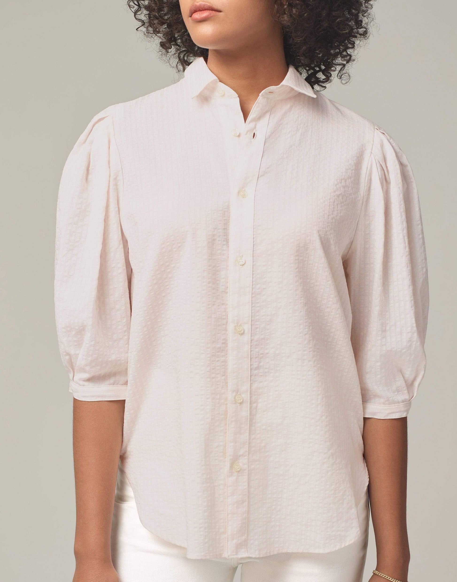 CITIZENS of HUMANITY-Ines Pleat Half Sleeve Shirt-