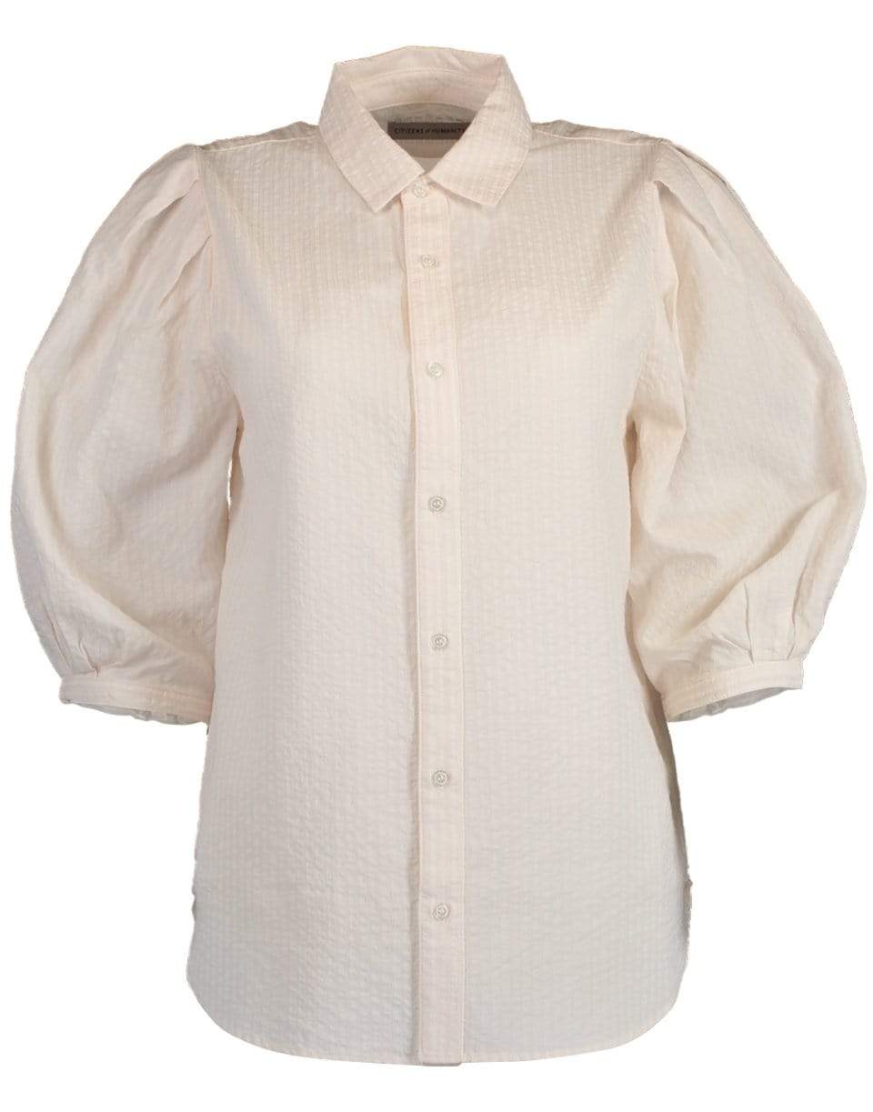 CITIZENS of HUMANITY-Ines Pleat Half Sleeve Shirt-